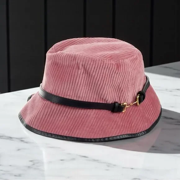 Gucci NWT Pink and Black Wide-Bucket Hat - Picture 2 of 5